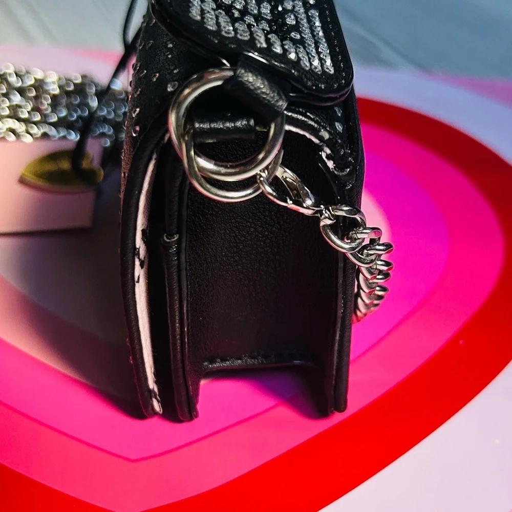 ✨ All That Glitters Mini Handbag On Chain Black Juicy Couture NWT